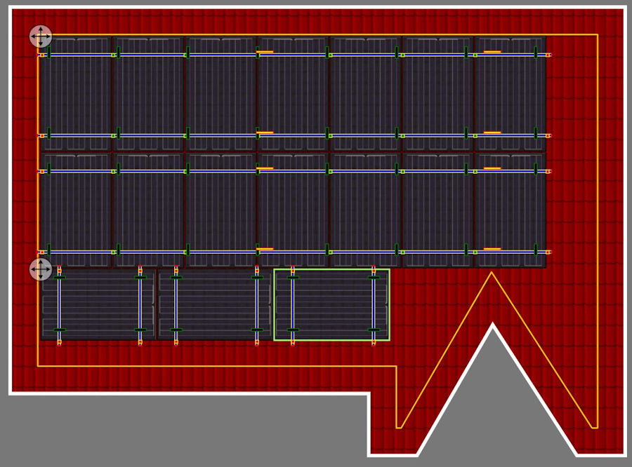 solar PV layout