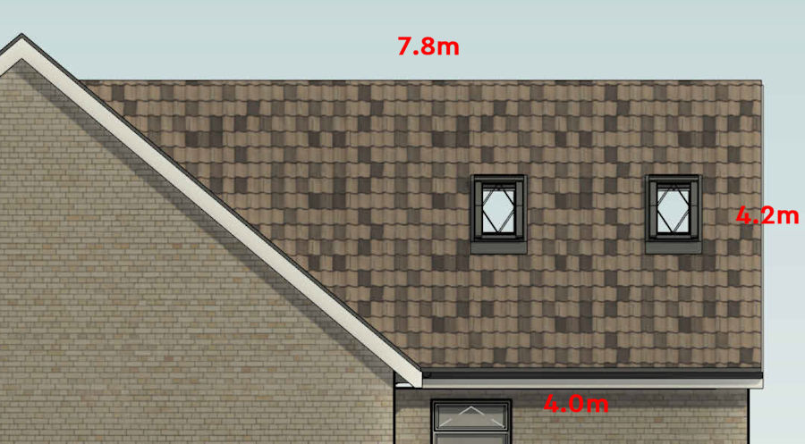 roof size